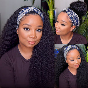 Brazilian Curly Hair Headband Wig