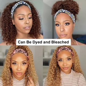 Brazilian Curly Hair Headband Wig