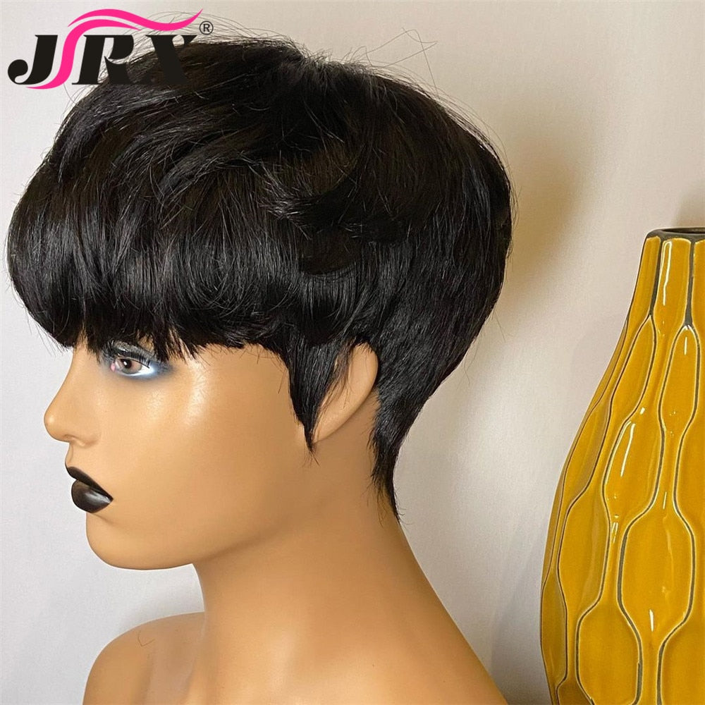 Pixie Cut Short Glueless Human Hair Wig