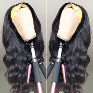 Body Wave Human Hair Headband Wig