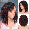 Short Soft Synthetic Faux Locs Dreadlocks Wig