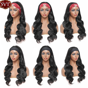 Body Wave Human Hair Headband Wig