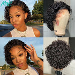 Short Curly Pixie Cut Lace Front Wig