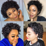 Short Curly Pixie Cut Lace Front Wig