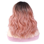 Short Synthetic Pink Lace Front Wig