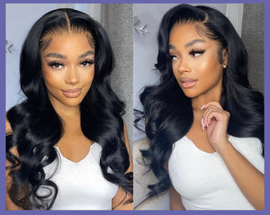 Body Wave Human Hair Pre Plucked With Baby Hair Brazilian Remy 13x4 Hd Lace Frontal Wigs