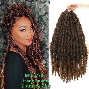 3pcs/Lot Goddess Faux Locs Crochet Hair Curly For Black Women 20Inch Pre  Looped Crochet Faux Locks Hair