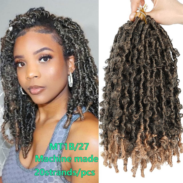 Distressed Butterfly Locs Crochet Hair 12 Inches