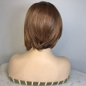 Short Straight Synthetic Lace Front Wig