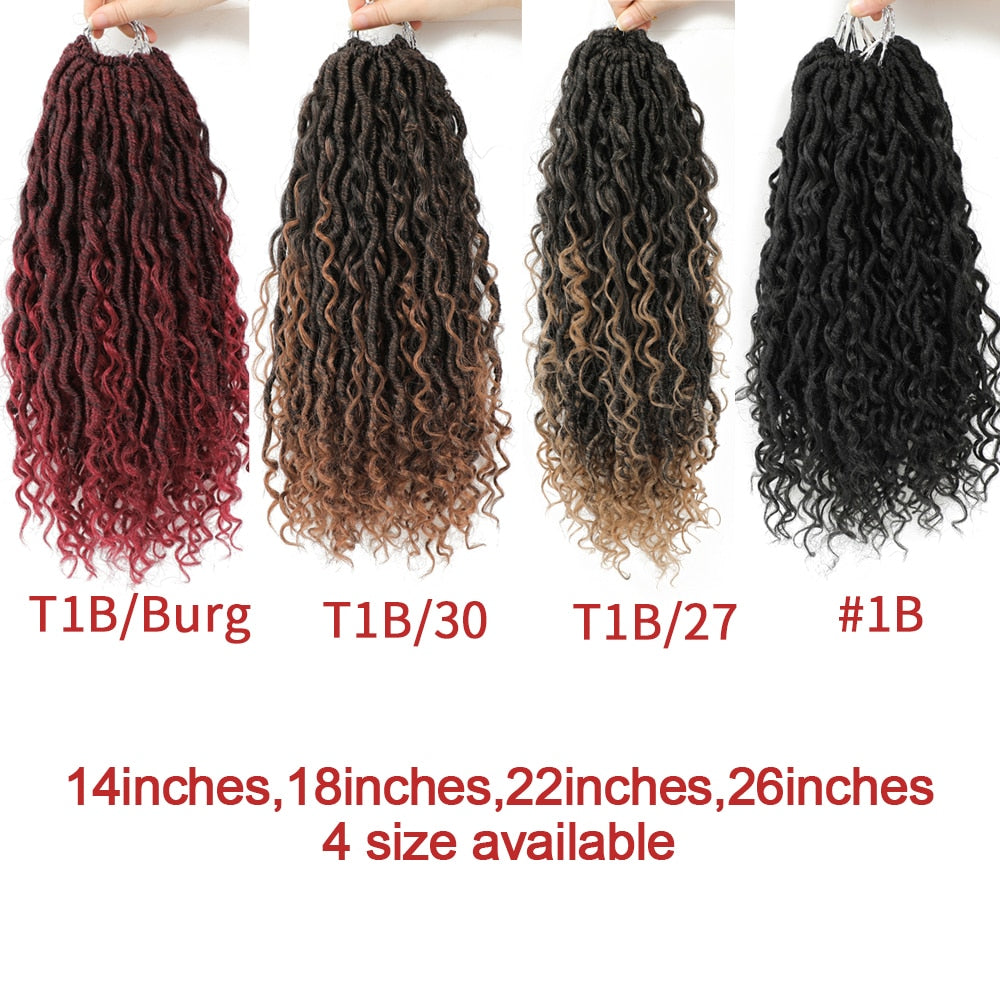 Synthetic Bohemian Faux Locs 6 Pack Bundle