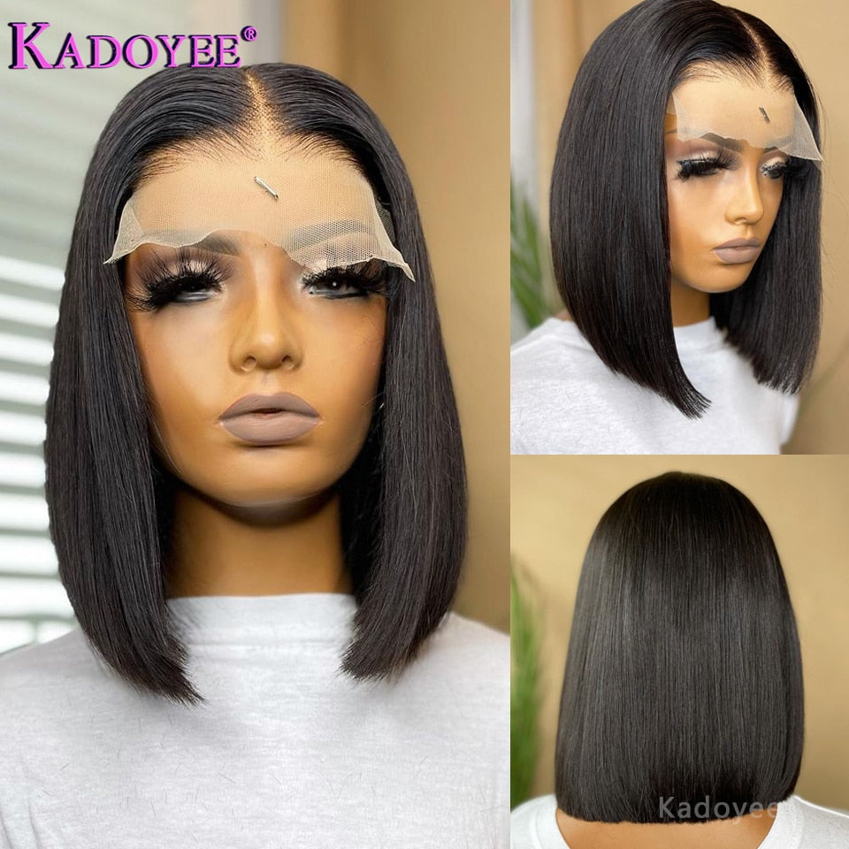 Short Bob Straight Brazilian Human Hair Wig